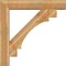 Ekena Millwork Merced Block Rough Sawn Bracket w/ Offset Brace, Western Red Cedar, 8"W x 44"D x 44"H BKT0806X44X44MRC05RWR - alternate 3